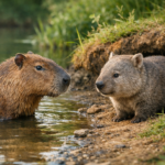 Capybara and wombat