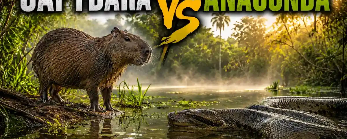 Capybara vs Anaconda The Scientific Guide to South America's Wetland Giants 4 Capybara VS Anaconda