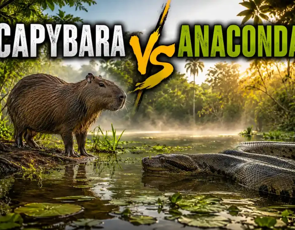 Capybara vs Anaconda The Scientific Guide to South America's Wetland Giants 6 Capybara VS Anaconda